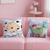 classic cartoon Big Ear Tutu Cushion Cover Soft  EasyWash Pillow Case  Versatile for Couch Bed Travel and Office