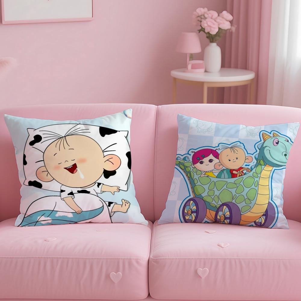 classic cartoon Big Ear Tutu Cushion Cover Soft  EasyWash Pillow Case  Versatile for Couch Bed Travel and Office