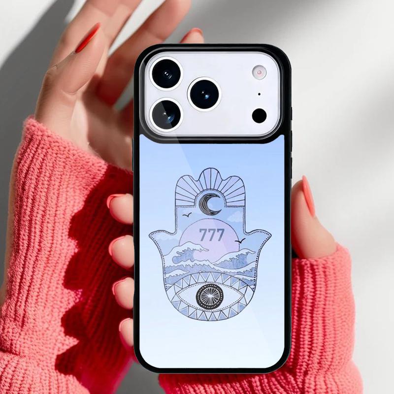 Hamsa hand Aesthetic Phone Case for iPhone 17 16 15 14 13 Pro Max Back Cover for 12 11 Pro Coque