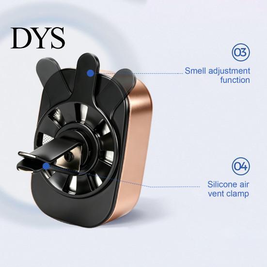 Portable Auto Scent Diffuser 2Pcs Car Vent Air Freshener Clip, Solid Perfume with Breathable Wind Activated Wind-Powered Scent, Leak-Proof Diffuser,