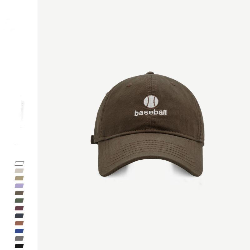 Face small baseball cap female couple street fashion letter embroidery soft top cap men's basketball cap