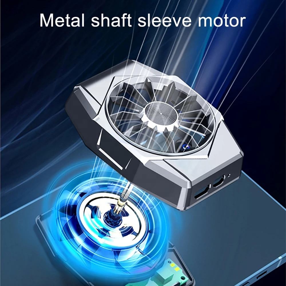 X11 Universal Colorful Breathing Light Magnetický chladicí ventilátor pro mobilní telefon pro hru PUBG IOS Chladič chladiče pro Android