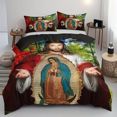 Cozy Mysterious Nature Scene Duvet Cover Set - Soft High-Definition Digital Print 1 Duvet Cover + 2 Pillowcases Breathable