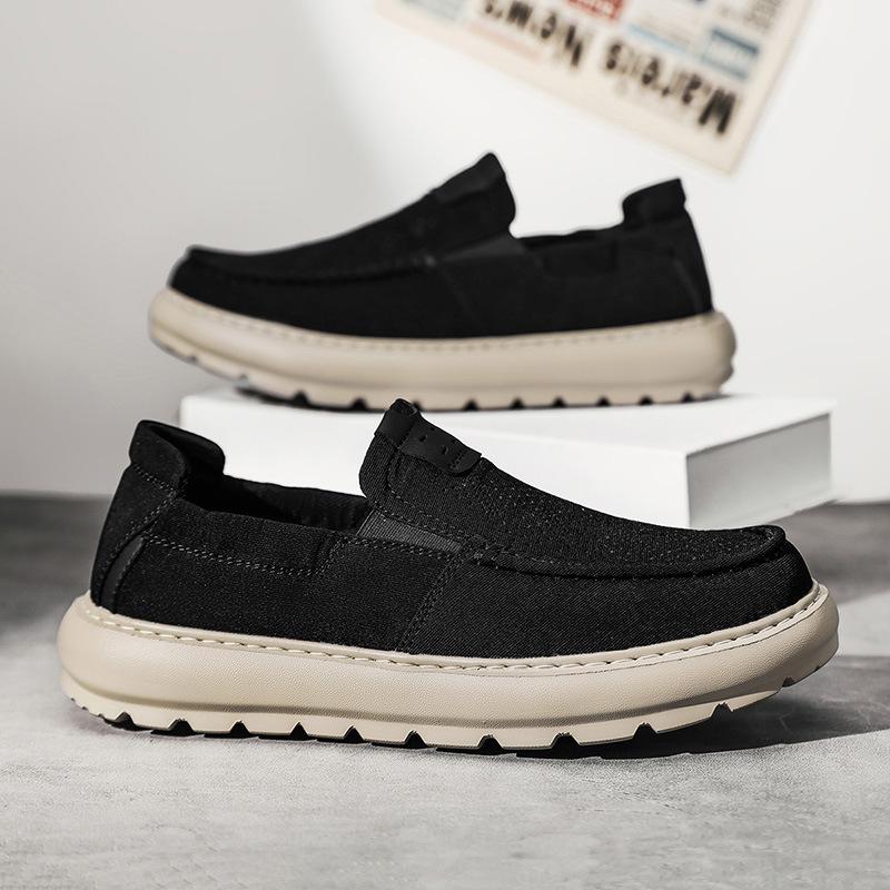 New 2026 summer fashion breathable one-pedal casual shoes thin punched comfortable versatile light men's shoes