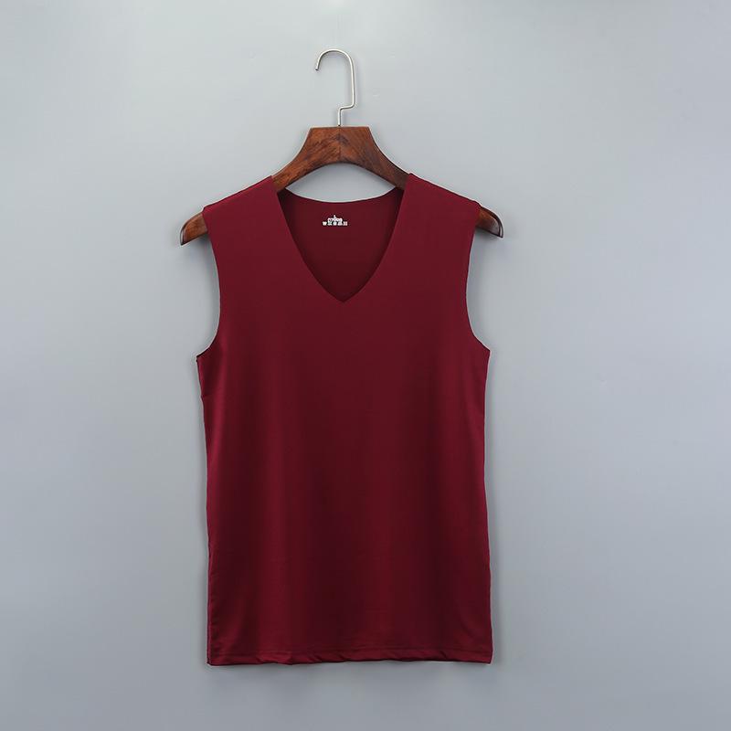 Men's Seamless Ice Silk Quick-Dry V-Neck Sleeveless Vest