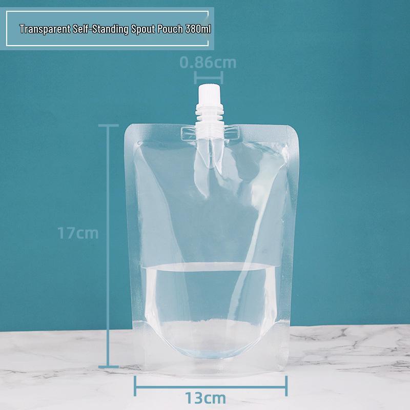 Transparent Pipspåse för Juice, Sojamjölk och Flytande Förpackning - Bärbar Vattenpåse för Takeaway