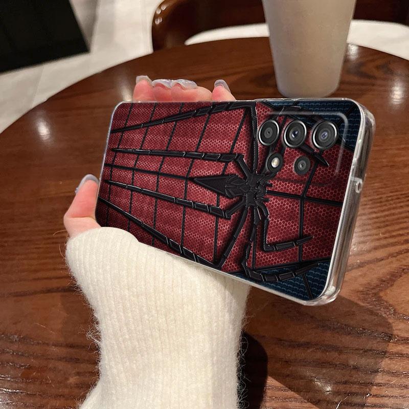Marvel Spiderman Klare Hülle Für Samsung Galaxy A57 A37 A56 5G A36 Hüllen A55 A54 A35 A26 A07 A17 A16 A06 A36 A15 Stoßfeste Abdeckung