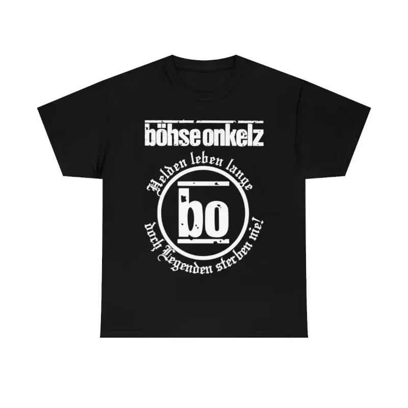 Gehasst Verdammt Vergöttert II Böhse Onkelz Peripheral Pattern Printing Summer Oversize Tees Cotton Men's and Women's T-shirts