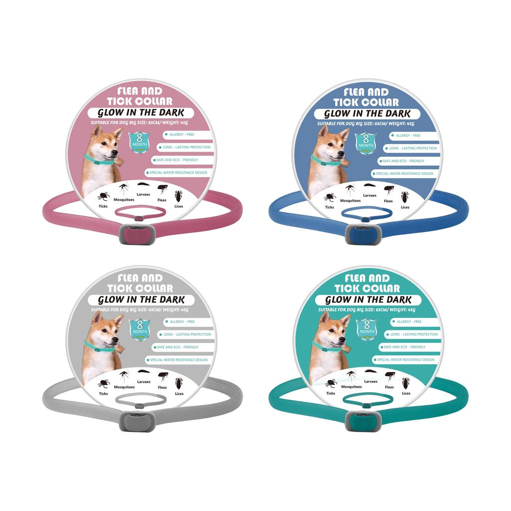 Glow-in-the-dark Pet Collar For Cats And Dogs, Fleas, Ticks, And Lice
