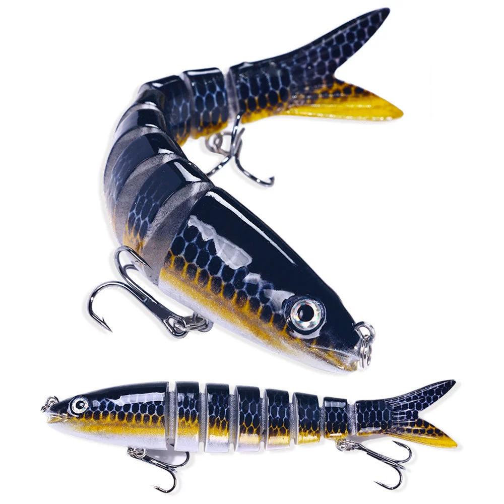 13.4Cm 8-Joint Bionic Lure Durable ABS Plastic Sinking Fishing Lure For Freshwater Predatory Fish
