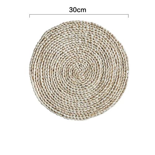 Creative Corn Fur Woven Table Mat Insulation Pot  Round Coaster Coffee Drink Tea Cup