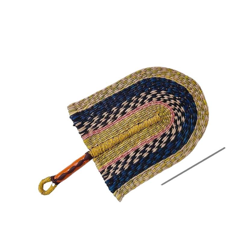 Vietnamese Seaweed Woven Grass Woven Fan Wall Hanging African Elements Ins Wind Wall Decoration Day Summer Hand-shake