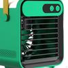 Portable USB Air Conditioner Fan Adjustable Desktop Cooling Humidifier W/ Phone Holder Low Noise