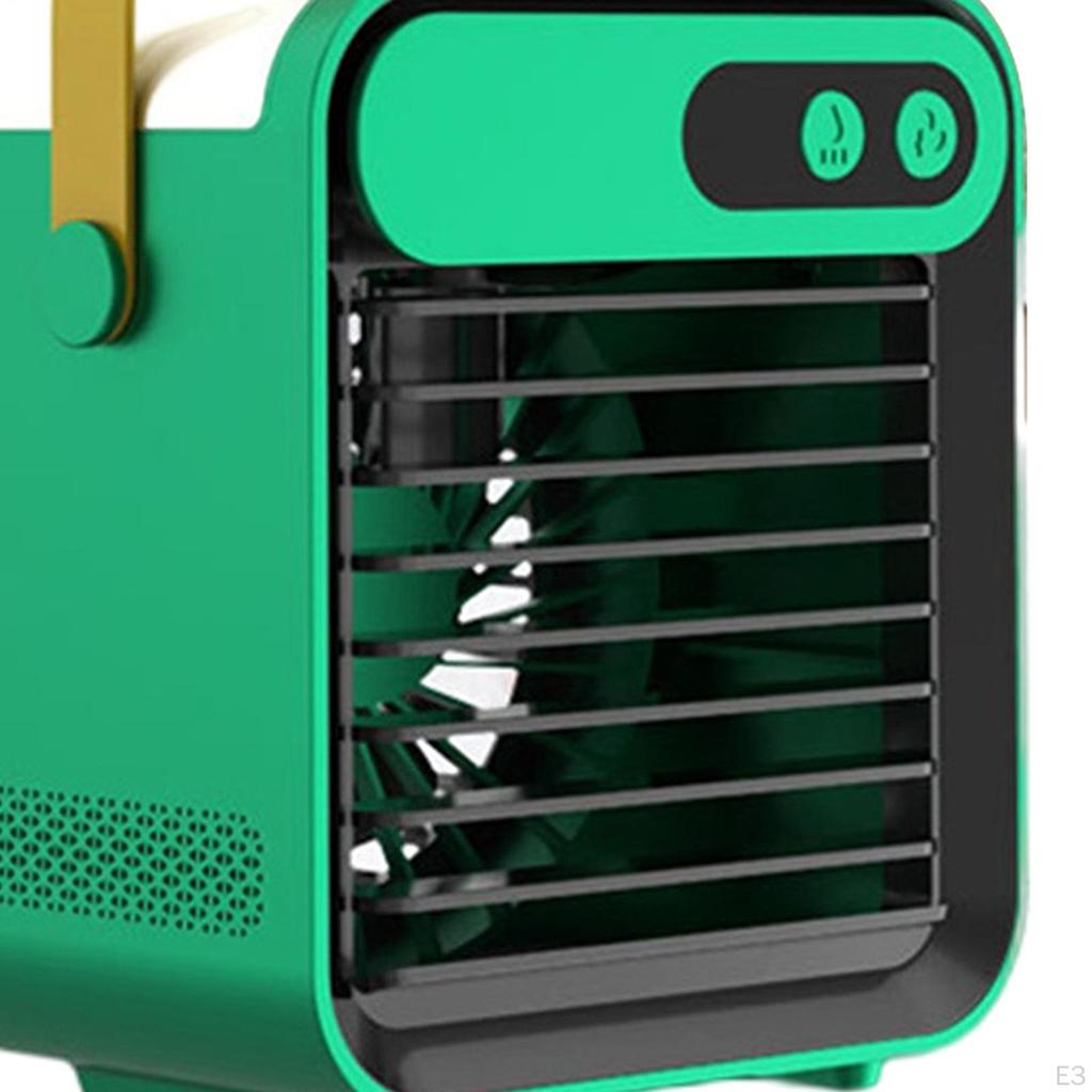 Portable USB Air Conditioner Fan Adjustable Desktop Cooling Humidifier W/ Phone Holder Low Noise