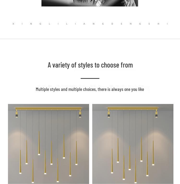 2025 Modern Restaurant Chandelier: Simple LED Spotlight Bar Light, Creative Dining Room Luxury Lighting