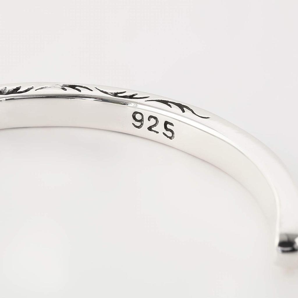 Bangle Silver 925 Native Bracelet Thin Sun Arabesque Pattern Gentleman Manufacturer Sun Arabesque [cmy Select] (03 C)