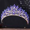 Baroque Crystal Crown for Women Tiaras Bride Wedding Dress Crown Hair Jewelry Princess Queen Party Birthday Headdress Bridal