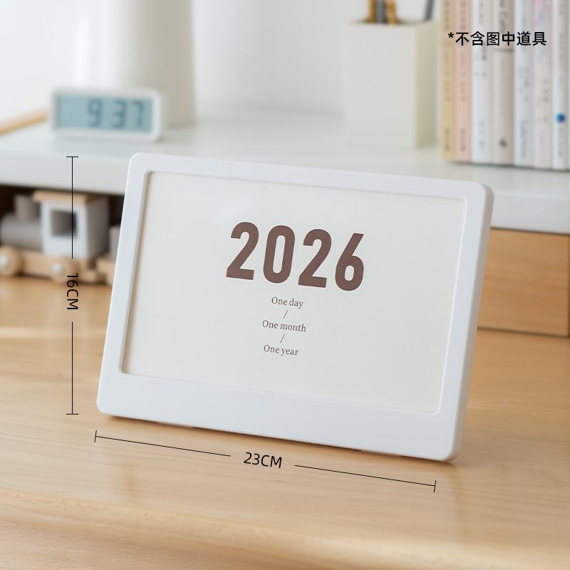

Wall-Mounted Calendar 2026 Desk Calendar Holder Multi-Functional Photo Frame Style Monthly Calendar All-in-One Desktop