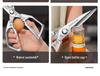 Heavy-Duty German-Style Kitchen Scissors: Stainless Steel, Multifunctional for Poultry & Bone Cutting