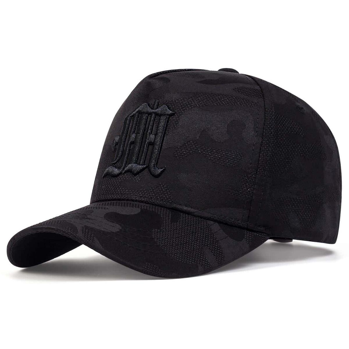 

Unisex Gothic Letter M Embroidery Baseball Caps Spring Autumn Outdoor Adjustable Casual Hats Sunscreen Hat Sports Cap