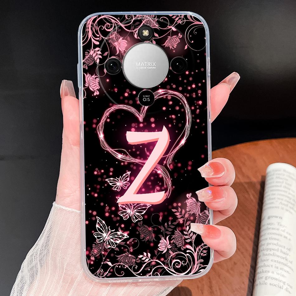 For Honor X6D X8D X9D 4G 5G Case Dreamy Color Letters Clear Covers For HonorX6D X 8D X9D Soft TPU Silicone Anti Drop Back Cover