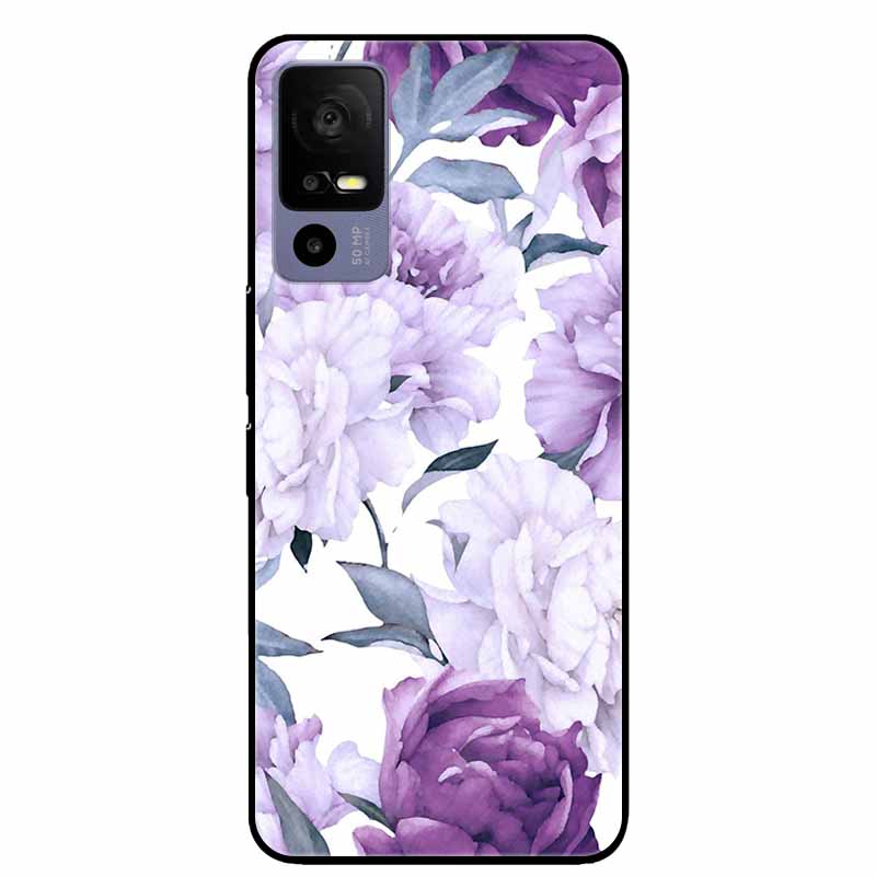 For TCL 40 R 5G Case Fashion Marble Soft TPU Silicon Back Cover for TCL 40R T771K T771H Phone Cases Protect Funda Shells Paras