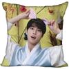 New Han Jisung KPOP Pillow Cover Bedroom Home Office Decorative Pillowcase Square Zipper Pillow Cases 45X45CM Satin Soft No Fade