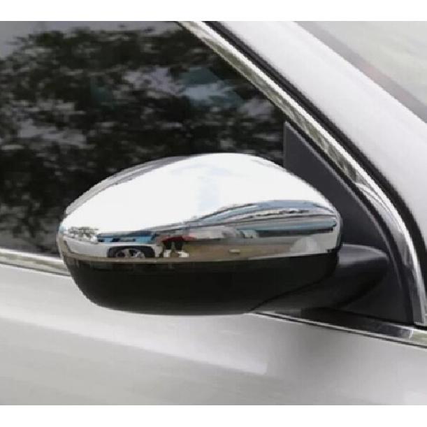 For 2012- Peugeot 208 Right Passenger Door Wing Mirror Cover Cap Case Chrome