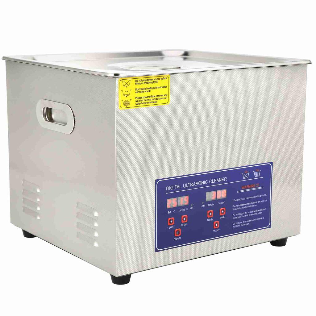 Ultrasonic Cleaner 15L Digital Ultra Sonic Tank Bath Cleaning Heater Timer PS‑60A