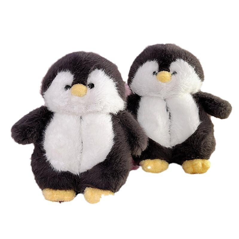 Unisex Penguin Slippers Plush and Adorable Home Slippers Thick-Soled Warm Winter Indoor Slippers