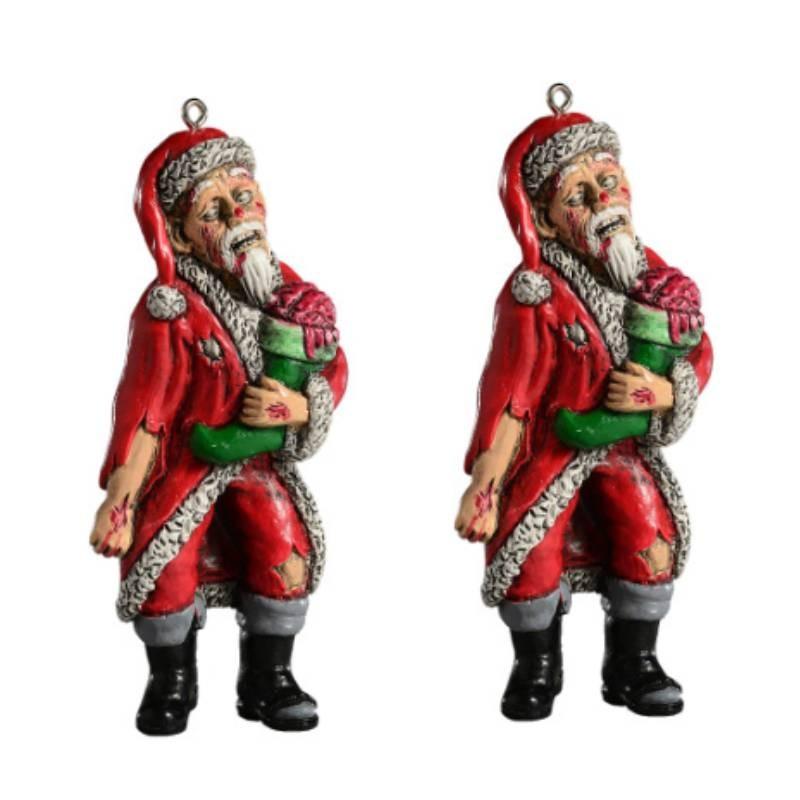 Acrylic Horror Flat Santa Claus Decoration For Halloween Christmas Party Prop