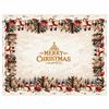Vintage Christmas Tablecloth Santa Snowman Table Cover Christmas Decorations for Home Xmas Gifts Navidad Noel New Year