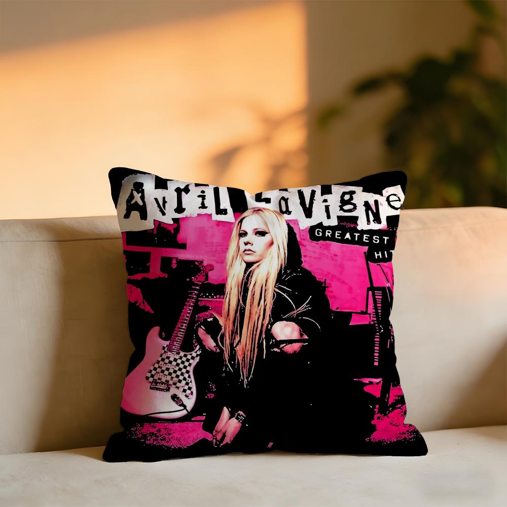 

Avril Lavigne Cushion Cover Cozy Velvet Throw PillowSoft Warm Cushion For Sofa Bed 30x30 cm