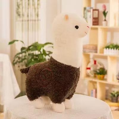 Giant Cute Alpaca Plush Toy Stuffed Animal Pillow for Sleeping, Soft Bedding Doll Birthday Gift for Girls