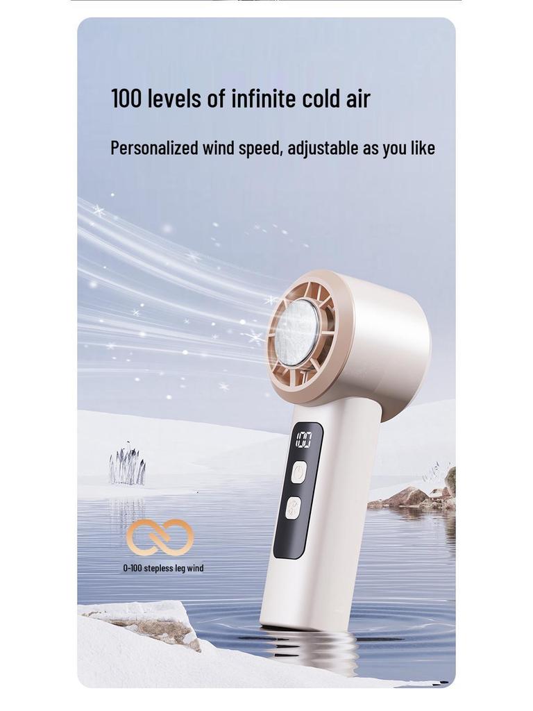 Handheld Mini Air Conditioner Fan 2025 - Long Battery Life, USB-Powered, Compact Cooling