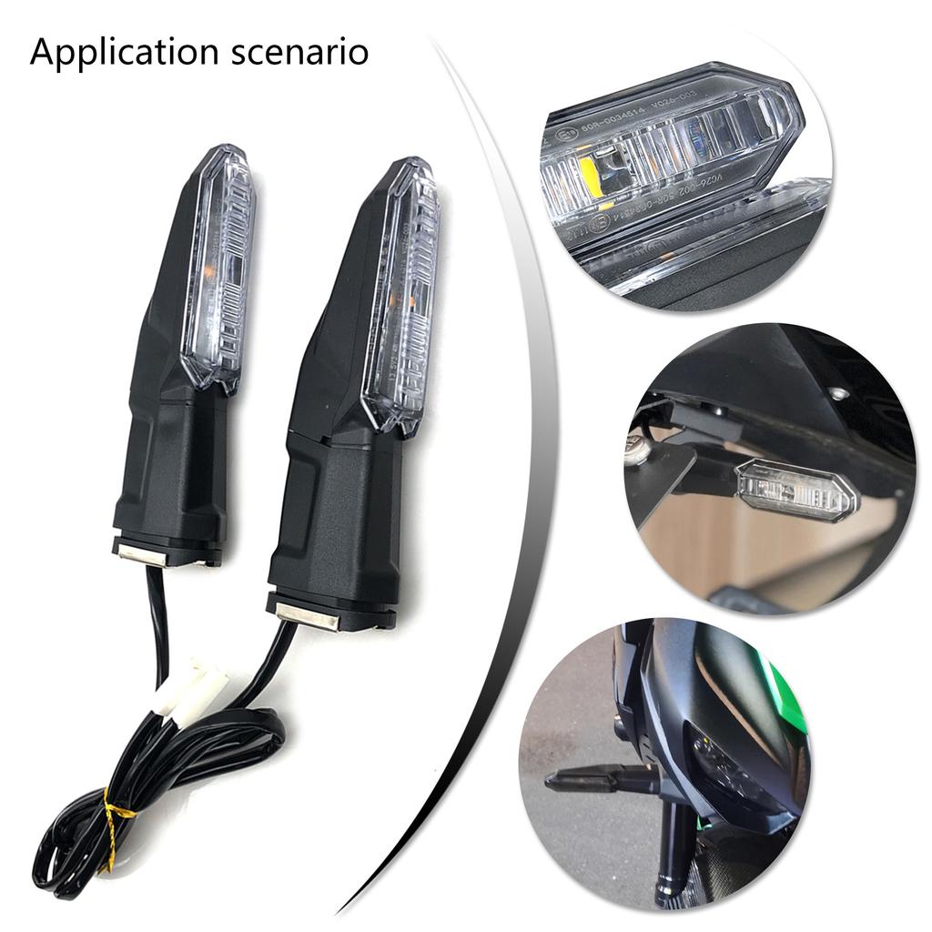 Motorcycle LED Lights Front Turn Signal/Blinker, Running Light Indicators for 650 900 1000SX NINJA400/650 ,1 Pair