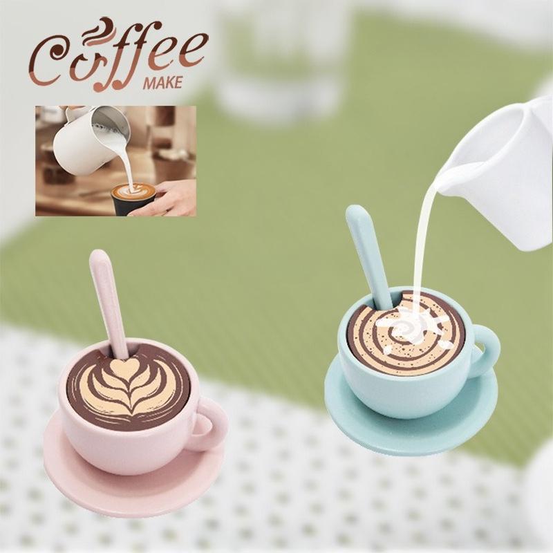 23Pcs Children Playhouse Wooden Simulation Coffee Maker Kitchen Toy Set Kids Montessori Educational Coffee Machine Puzzle Toy