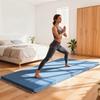 Exercise Mat Foldable Fitness Mat 240 X 120 X 5 Cm Light Blue