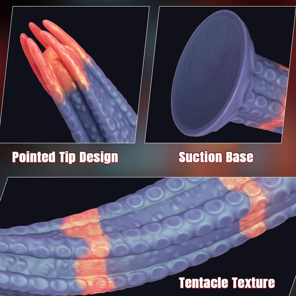 Ultra-Long Silicone Dildo - Irregular Shape for Women