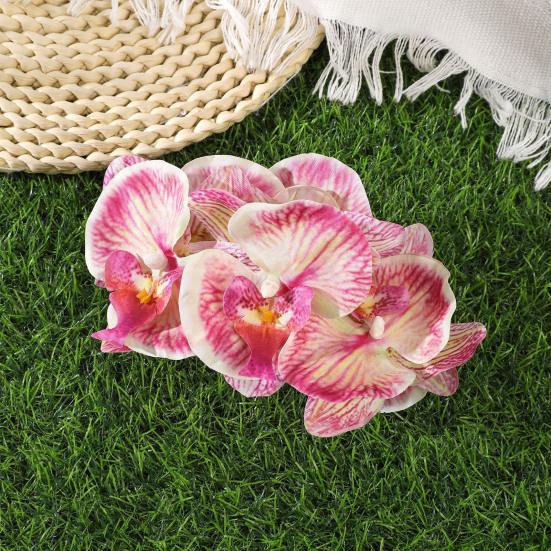 Haarklem Realistisch Orchidee Ontwerp Lichtgewicht Decoratieve Haarklem Stevige Grip Achterhoofd Haarklauw Dagelijks Draagbaar Haaraccessoires