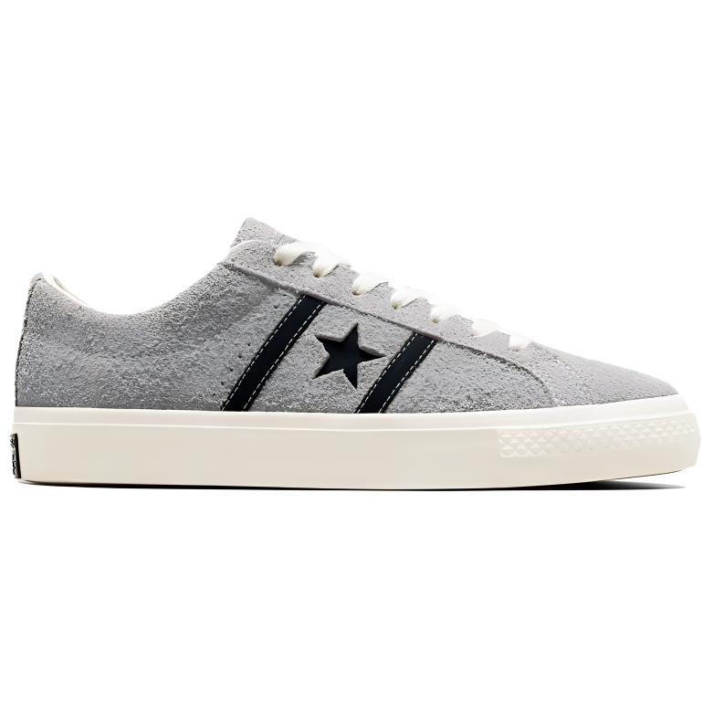 Converse One Star Academy Pro Suede Totally Neutral Black Unisex Sneakers Grey Egret A07619C