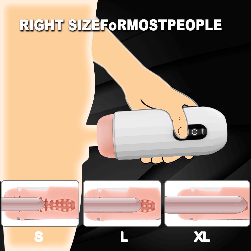 Men's Intelligent Vibrating Automatic Suction Masturbator Cup with Deep Throat Simulation