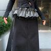 Sweet Ruffled Edge Waistband Shirt Extender Layer Outfits Belt  Streetwear