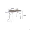 Folding Table - MARBUENO - 90 X 70 X 60 Cm - Aluminium - Lightweight - For Outdoor Use