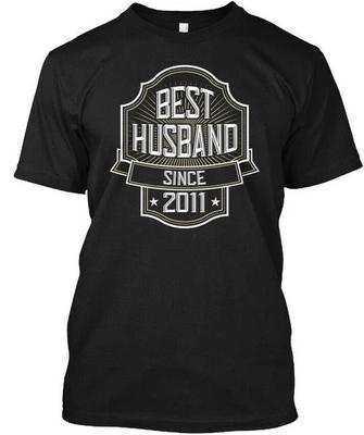 Bester Ehemann seit 2011 Jubiläumsgeschenk T-Shirt Hergestellt in den USA Größe S bis 5XL