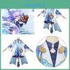Benghuai Starry Skies Iron Road White Dew Cosplay Costume Set For Women