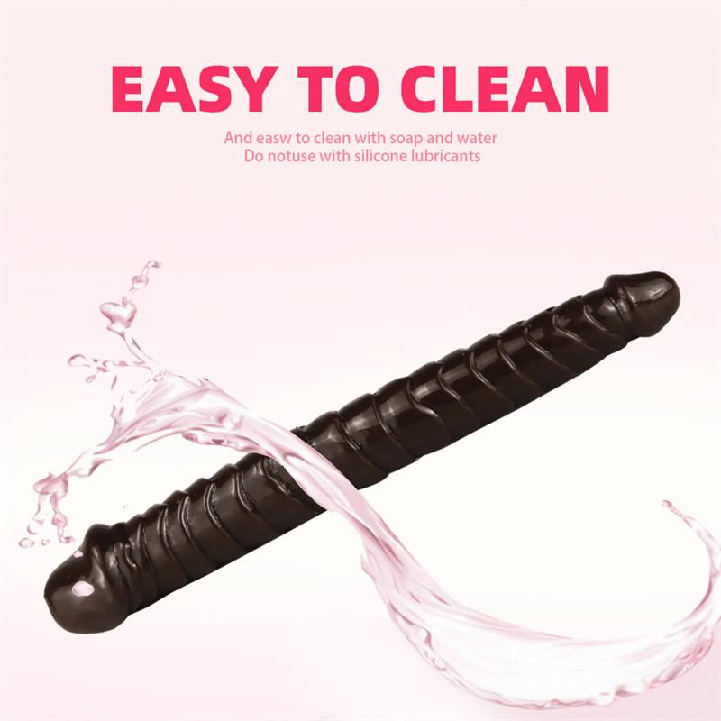 Double-headed Dragon Scale Anal Plug Super Thick Simulation Double-headed Dildo Female Sex Toys