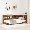 Storage Headboard Smoked Oak 90 cm Wood Based Material