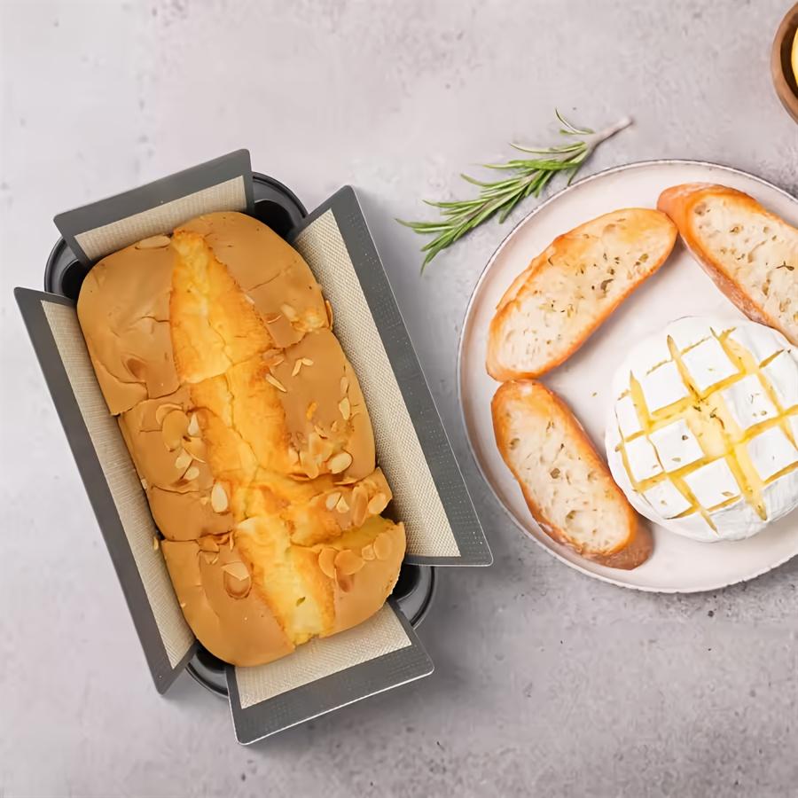 Wiederverwendbarer Silikon-Brotlaib-Backform-Einsatz - Antihaftbeschichtet, Hitzebeständig bis 200°C (185°C),Leicht zu reinigende Pfanne für hausgemachtes Hefe-, Sauerteig- & Schnellbrot