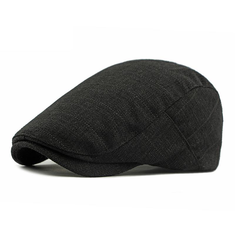 Spring Beret Men British Vintage Forward Cap Autumn Peaked Cap